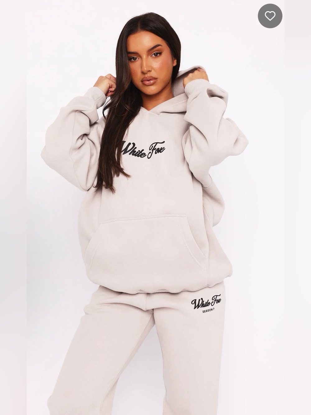 White Fox Season 7 Oversized Hoodie in Overcast